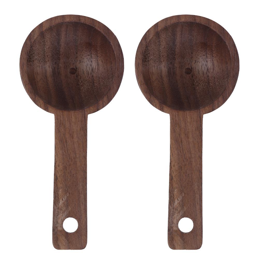 Wooden Measuring Spoon Elegant Walnut Teaspoon Coffee Accessories Wooden Spoon Coffee Brewing