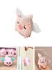 Очаровательный плюшевый кулон в виде летающей свинки - Идеальное украшение для ключей от машины для девочек с вибрирующими крыльями и хвостиком!