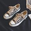 Spring and Autumn Fashion Ladies High Top Canvas Shoes Internet Celebrity Leopard Print Casual Shoes