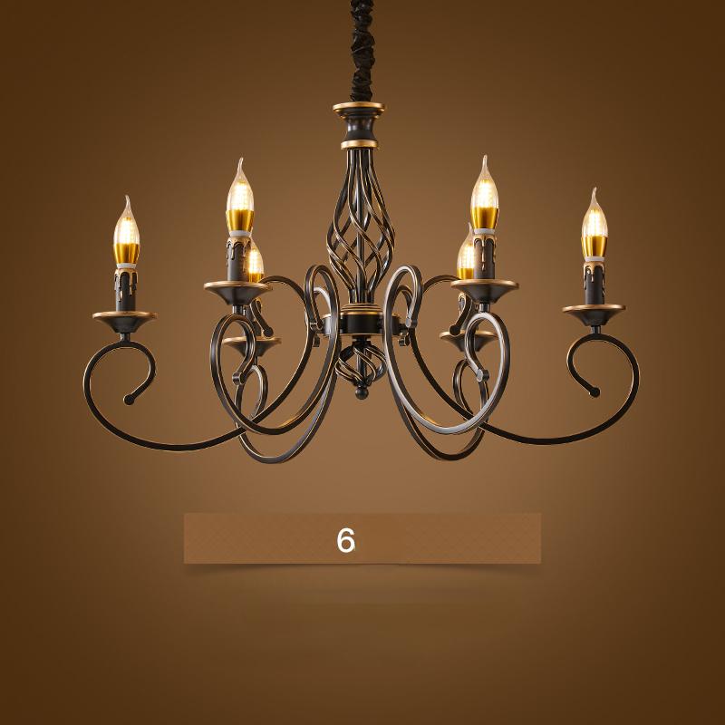 Простые светильники для гостиной в сельской местности, свет в стиле ретро, роскошный креативный кабинет в европейском стиле, люстра для спальни