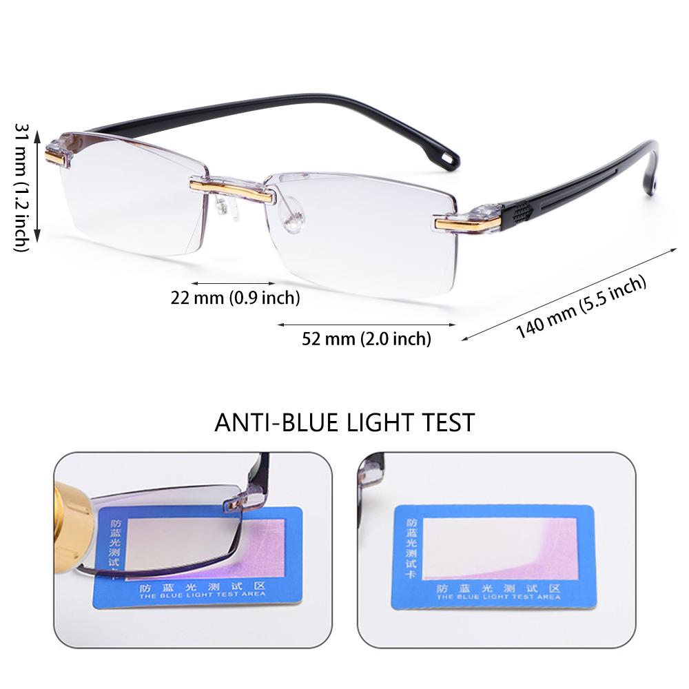 Readers Eyewear Diamond-cut Reading Glasses Radiation Protection Anti Blue Light Presbyopia Glasses