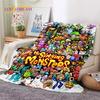 Игровое одеяло My Singing Monsters Мультяшное Мягкое Фланелевое для Кровати Спальни Дивана Пикника, Плед для Покрытия на Улице Повседневный Подарок