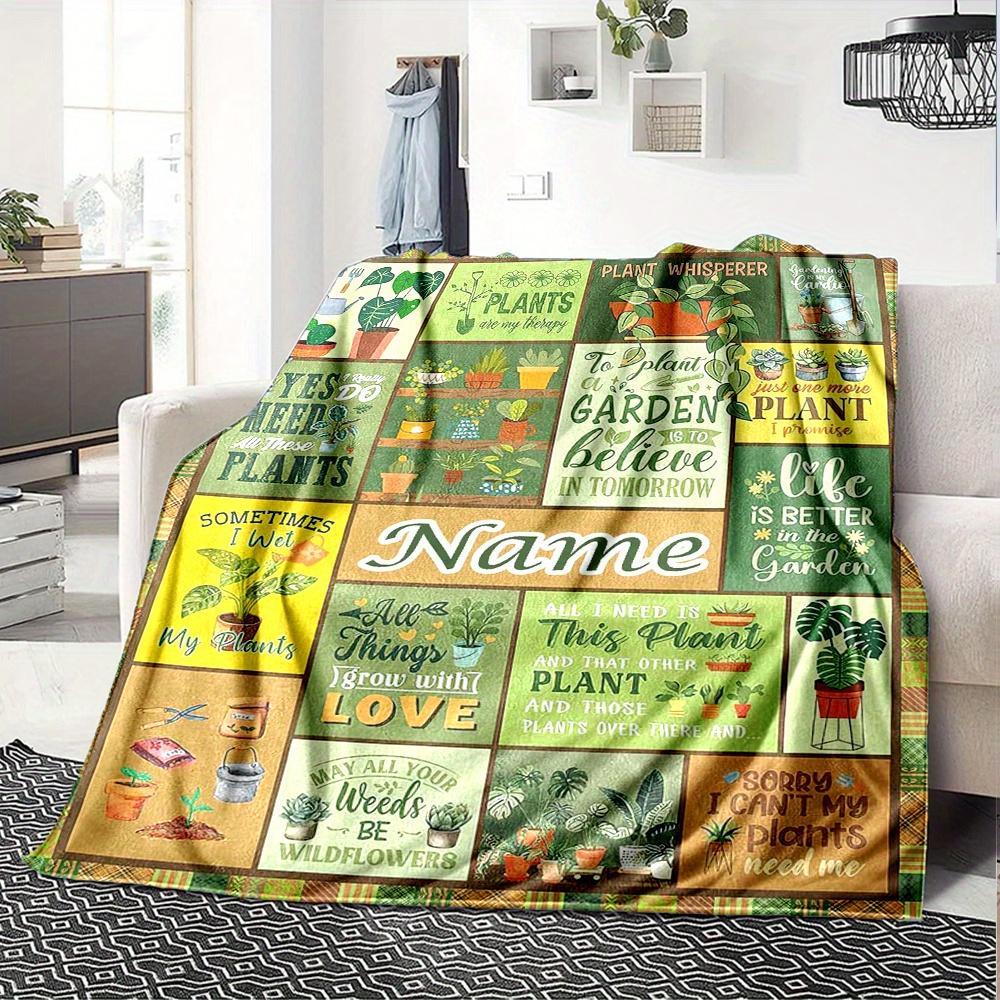 Home Plant Lovers Blanket Fashion Home Decor Used For Living Room Bedroom Sofa Bed Camping Soft And Warm Perfect For Home Decorations Housewarming