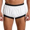 Adults Glossy Diaper Cover Boxer Shorts Waterproof Adaptive Underwear Elderly Nursing Shorts Anti-leak Briefs  for Special Needs