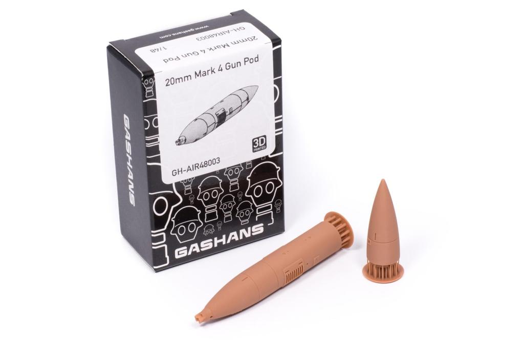 Пластиковые детали для модели Gas Hans 20mm Mark 4 Gunpod 1/48 HAUGH-AIR48003 (Самолет)