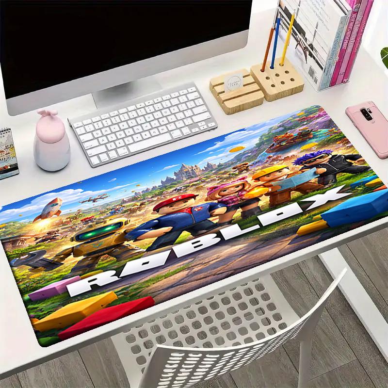 Roblox Theme Mouse Pad, Non Slip Rubber Base, Multifunctional Office & Home Decor, Perfect for Workspace Personalization.