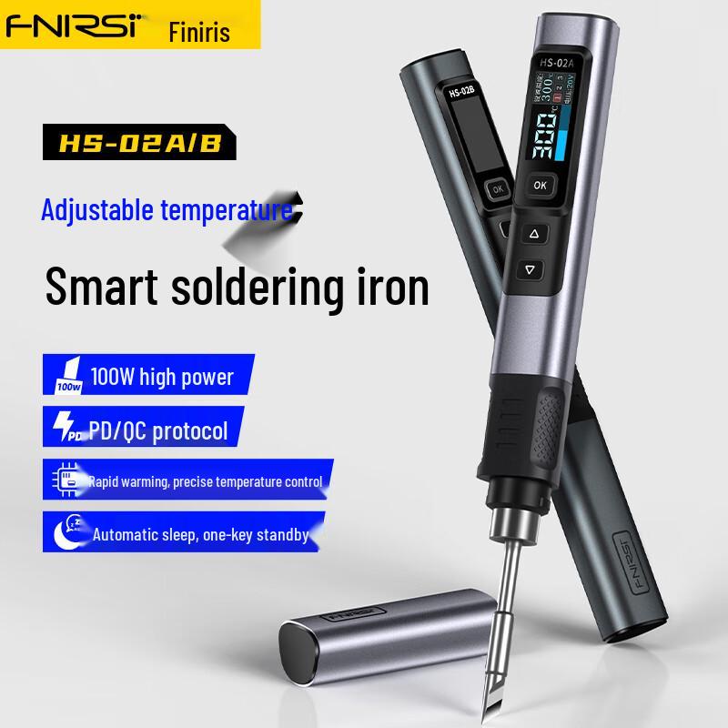 FNIRSI HS-02 100 Вт Умный портативный паяльник