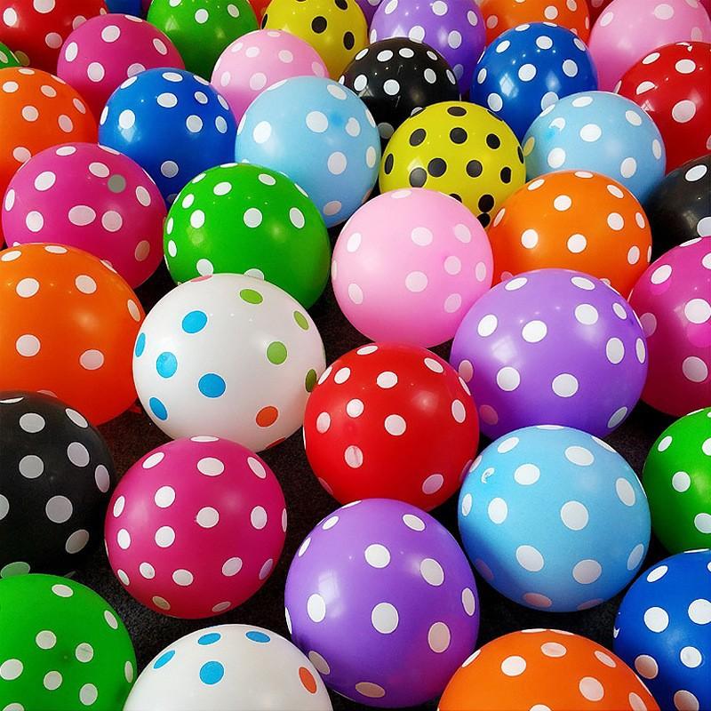 12-дюймовый утолщенный латексный шар в горошек, оформление свадебной комнаты, украшение для вечеринки по случаю дня рождения, круглый шар конфетного цвета