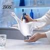 Sculpted Animal Bottle Goose Bird Shape Whiskey Decanter, 3D Glass Liquor Design for Bar Display, 350ml Art Wine Dispenser Home Decorative