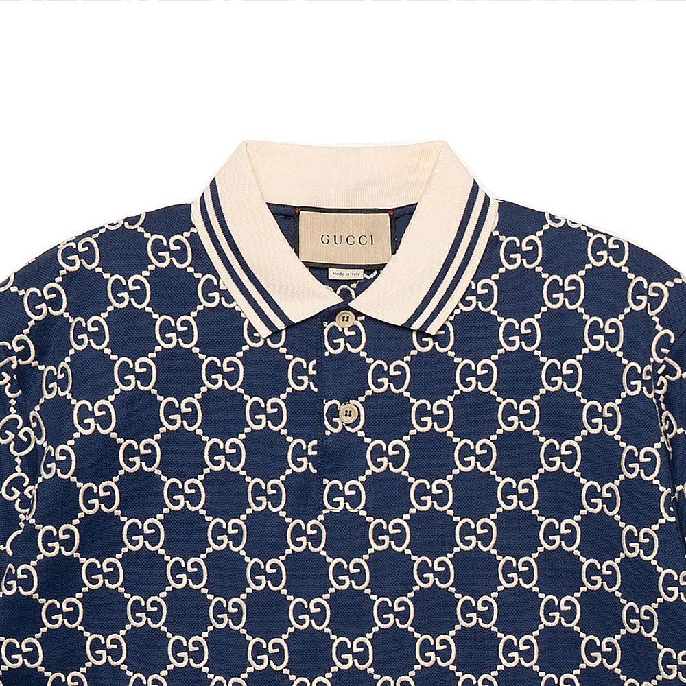 Gucci Мужская рубашка-поло Lido Синяя 598956-XJB0U-4115