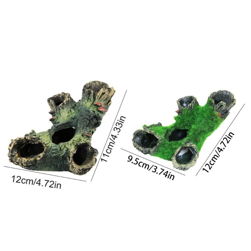 Aquariums Decorations Tree Stump Landscaping Figurine Fishtanks Landscape Hideouts Sculpture Succulents Plant Ornament