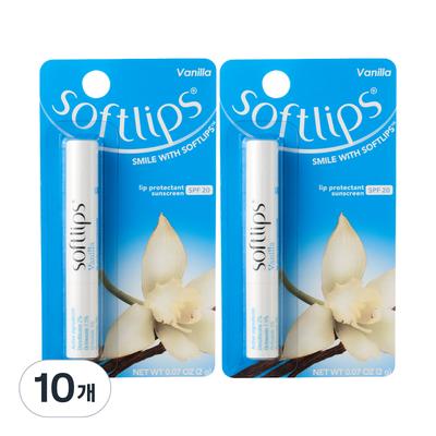 Бальзам для губ Softlips 2 г, ваниль, 10 шт.