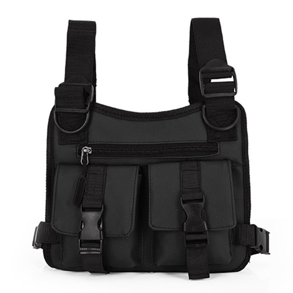 Нагрудная сумка Беговая нагрудная сумка Многофункциональная легкая сумка-жилет Регулируемая уличная нагрудная сумка Водонепроницаемая для мужчин женщин