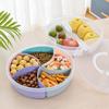 Serving Tray Candy and Nut Serving Container, Appetizer Tray with Lid,Multi Sectional Nuts and Candy Snack Serving Tray with Lid