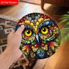 4 Different Styles of Wooden Sign with Owls Pattern, Unique Decorative Plaques for Front Door, Wall Hanging Decor, Ideal Gift for Friend & Family