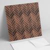 Gotowe Do Montażu Kafelki Winylowe Z Dekoracyjnym Nadrukiem Wzór Jodełkowy Drewna 20X20X20 Cm