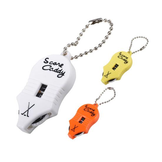 Счетчик очков в гольфе Мини-трекер очков Портативный 2-значный инструмент для подсчета ударов Кликер-брелок Табло для спортивных состязаний по гольфу на открытом воздухе