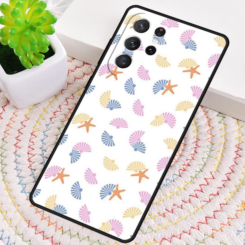 Чехол для телефона из ТПУ с узором ракушек на дне моря Для Samsung Galaxy note 10 pro S26 S25 S24 S23 S22 Ultra Plus S21 FE S20 Ударопрочный чехол