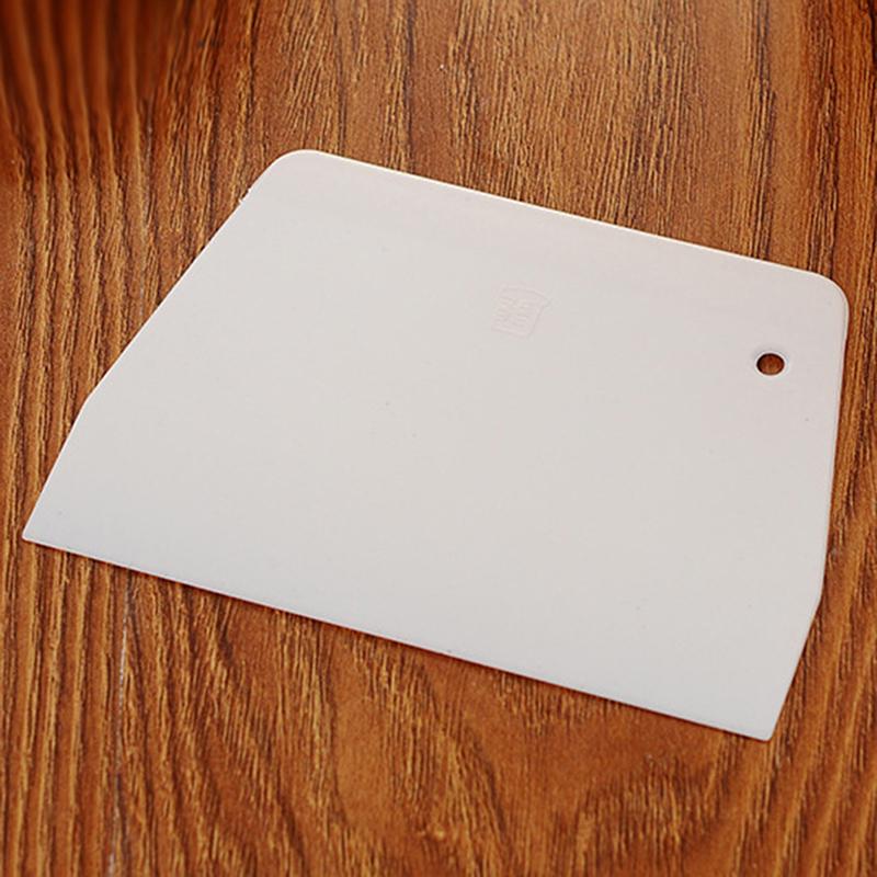 1 шт. пластиковый скребок для теста и торта, простые гладкие шпатели с зубчатыми краями, резаки