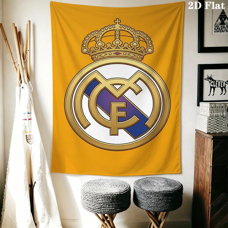 Real Madrid Cf Crest Threepiece Set 1 Duvet Cover 2 Pillowcase Without Core Bedding Set Soft And Comfortable Christmas Birthday Gift