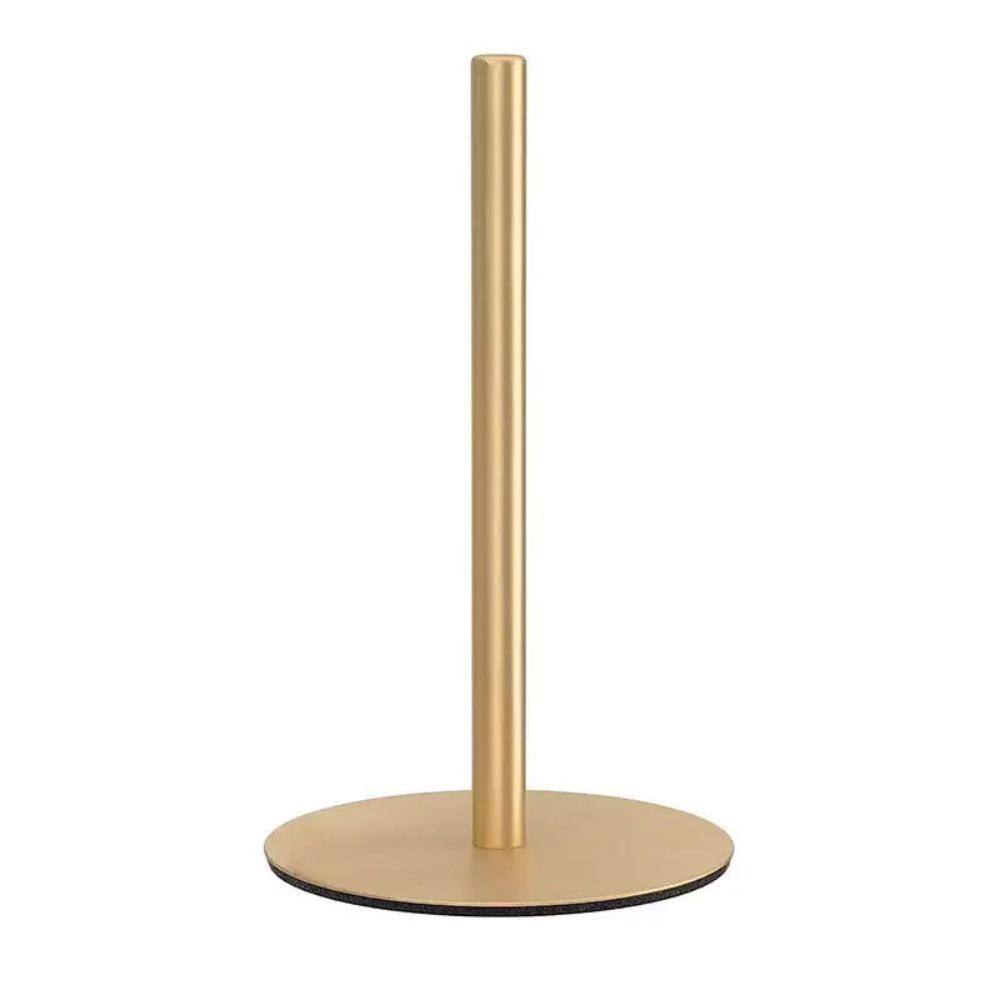 Rust-Proof Stainless Steel Paper Roll Stand Single Pole Floor Standing Paper Dispenser Bedroom
