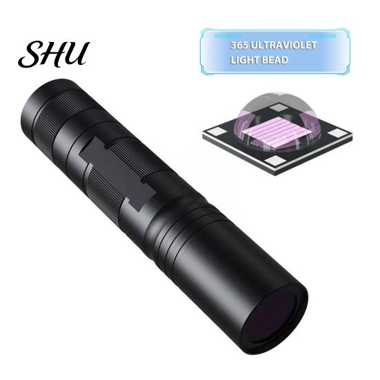 Multi-purpose UV Torch 20W Portable 365nm Flashlight USB Rechargeable Resin Curing Dry Long Battery Life Glue Pet Urine Detection Handheld Ultraviolet
