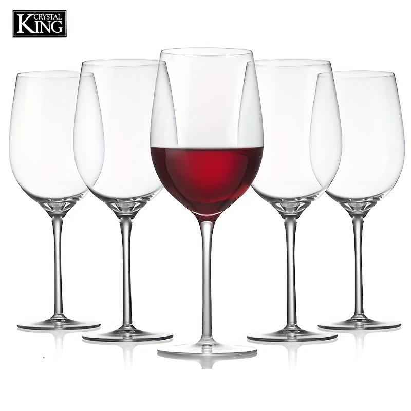 4 шт./компл. KING CRYSTAL хрустальные бокалы для белого или красного вина в итальянском стиле для дегустации вин, годовщина свадьбы или Рождество, кристально чистое стекло премиум-класса Lo