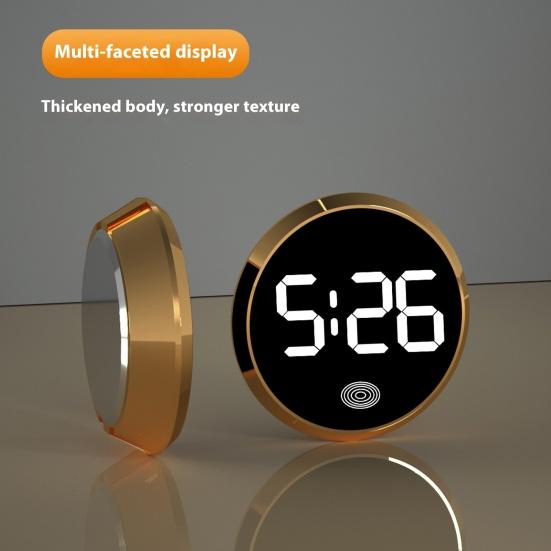 Автомобильные цифровые часы на приборной панели, автомобильные часы со светодиодным дисплеем времени, сенсорные часы для автомобиля, наклейка на часы для приборной панели автомобиля