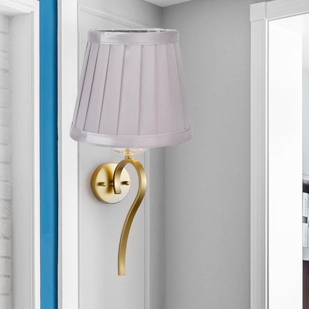 2PCS Fabric Small Lamp Shades Clip On Design Modern Simple Lampshade Clip On Lampshade Chandelier