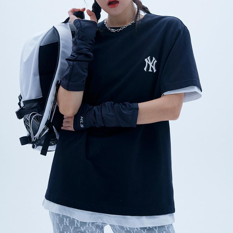 MLB Set-in Sleeve T-Shirt Unisex Black (Unisex) T-Shirts 31TS03131 50L