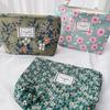 Милый большой вместительный цветочный органайзер для туалетных принадлежностей, сумка для мытья посуды в ванной, косметичка, косметичка