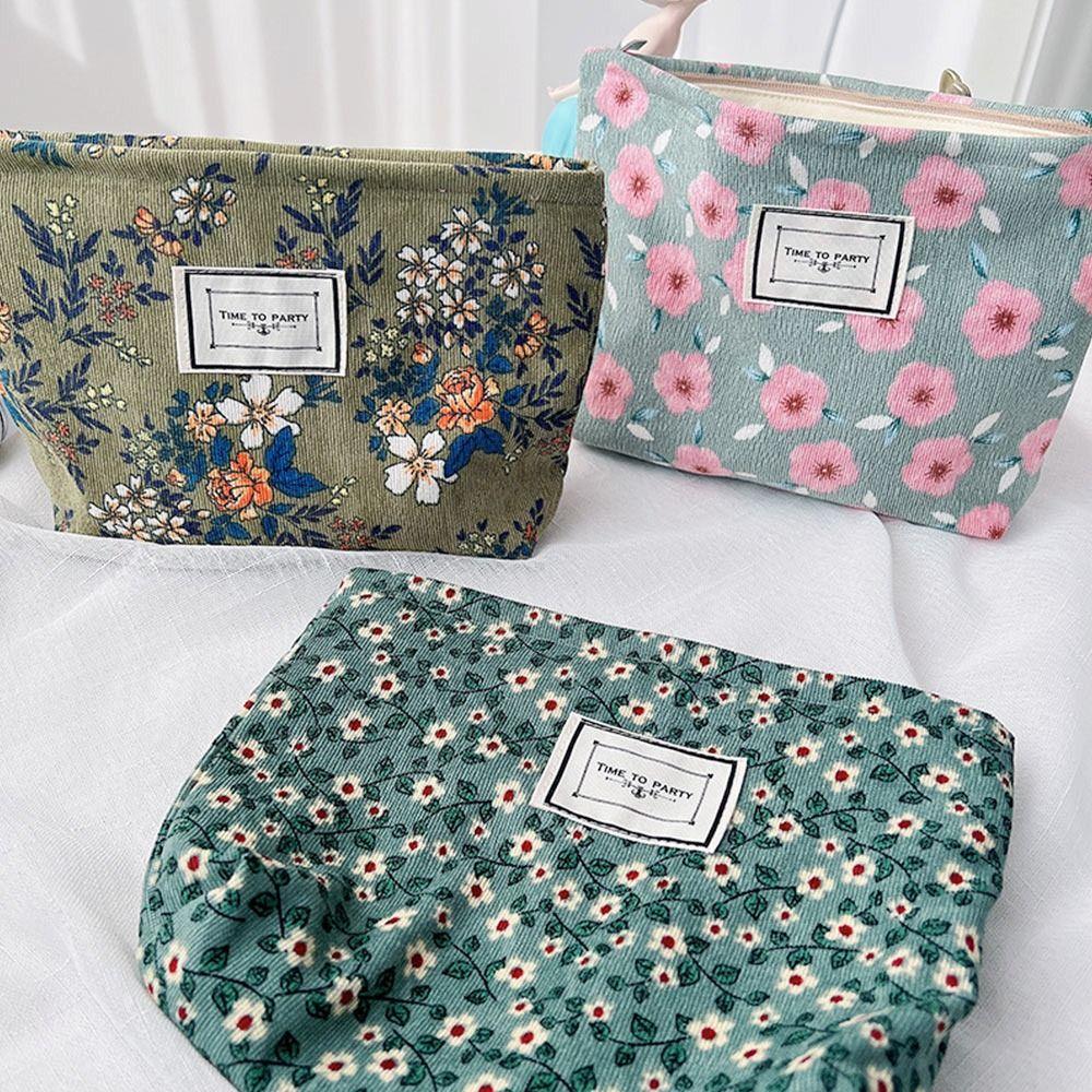 Милый большой вместительный цветочный органайзер для туалетных принадлежностей, сумка для мытья посуды в ванной, косметичка, косметичка