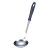 Stainless Steel Large Ladle, Dark Brown, 27.5cm Long, Hand-Fit Design, Perfect for Soups and Other Dishes, with a Handle That Fits Your Hand, D
