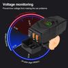 36 Вт QC3.0 USB-зарядное устройство для руля электровелосипеда с переключателем, двойной USB-адаптер для быстрой зарядки, водонепроницаемый чехол, 20-90 В, аксессуары для мотоциклов