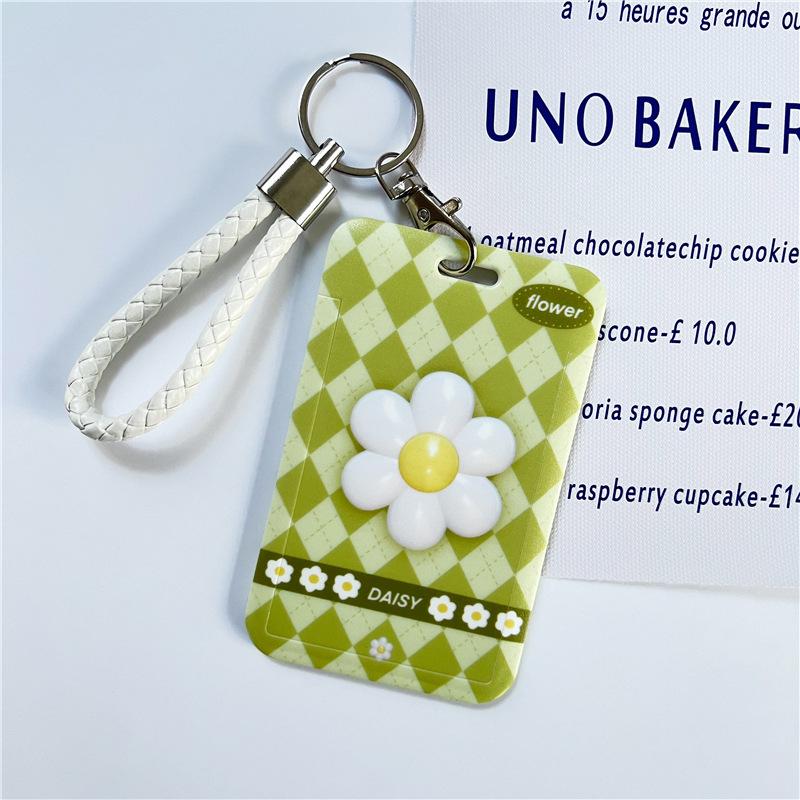 Чехол с мультяшным принтом, идентификационная бирка, чехол для рабочей карты с эластичным ремешком на запястье, держатель для бейджа, чехол для деловой карты доступа