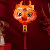 Светящийся фонарь Дракон Год Дракона Фонарь Материалы для DIY Мультяшный дракон Ручной фонарь Праздник весны