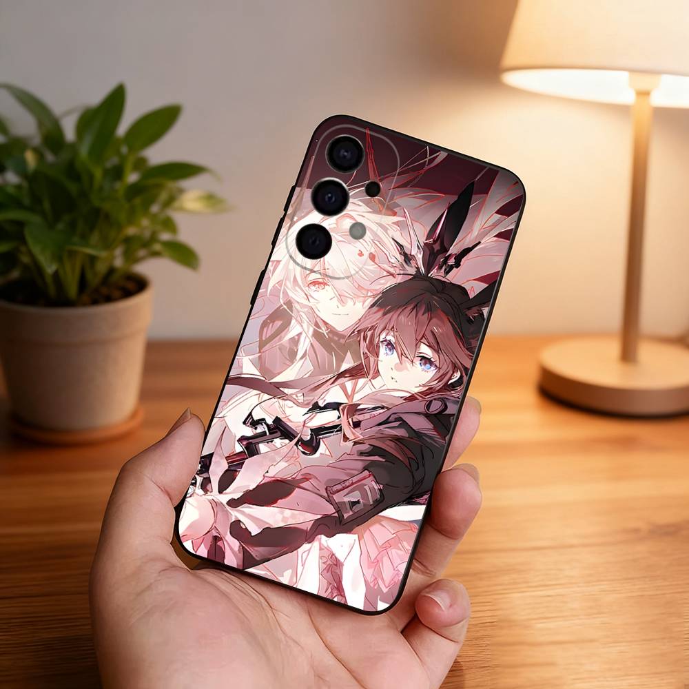 A-Arknights E-Endfield Ударопрочный чехол для телефона Samsung S26,S25,S24,S21,S22,S23,S30,Ultra,S20,Plus,Fe,Lite,5G Черный чехол