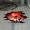 Хэллоуин 3D Призрачная рука ужас наклейки Призрачная ручка настенные наклейки Напольные потолочные наклейки Съемные Призрачная вечеринка настенное украшение