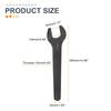 Uxcell Single 54mm 15 Degree Offset Small Flat Head Blackening Wrench with Straight for Auto Repair and Furniture Assembly Open-End Wrench, Metric,
