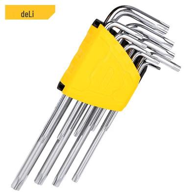 Набор удлиненных шестигранных ключей Torx Deli из 9 предметов