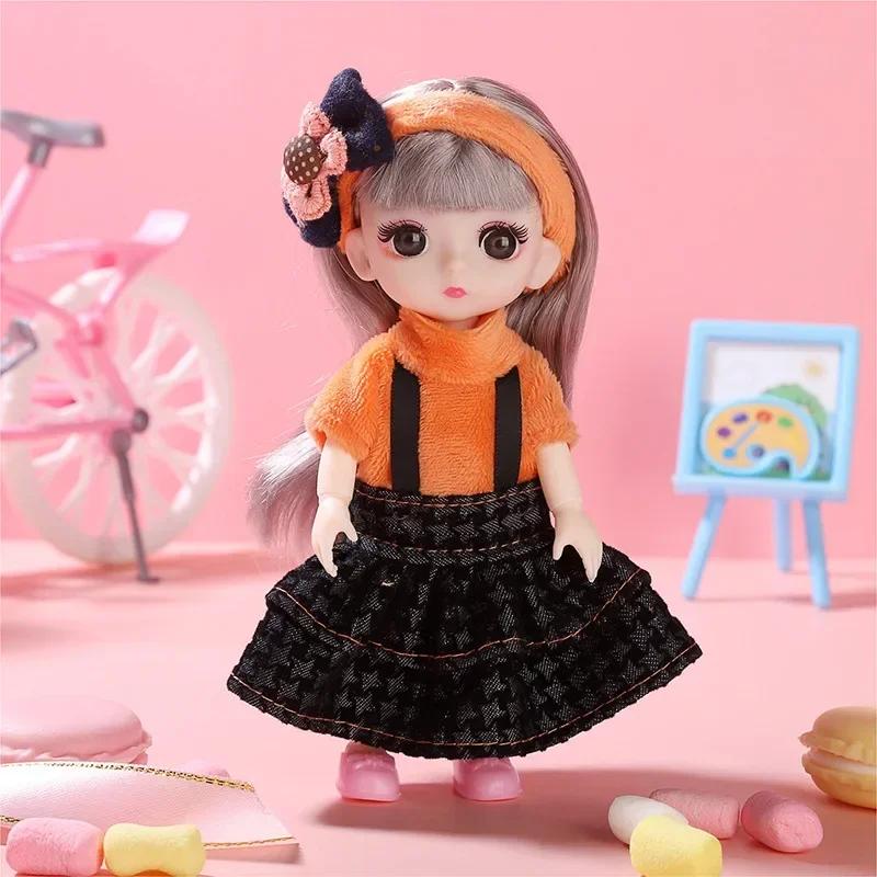16 см BJD кукла-принцесса 1/12 подвижная 13 суставов милое сладкое лицо девочка подарок детские игрушки кукла DIY кукла для переодевания с одеждой и обувью