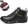 Модные мужские ботинки, водонепроницаемая мужская обувь, зимние ботинки для снега, меховые дышащие, модная мужская зимняя обувь, zapatos hombre