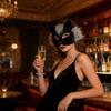 Мягкая маска для лица с кошачьей мордочкой для косплея и Хэллоуина, маска для вечеринки-карнавала с регулируемой эластичной лентой, удобная в носке