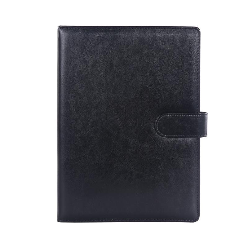 «Набор деловых блокнотов формата А5 и В5 в кожаной обложке с логотипом и пряжкой, подарочная коробка включена».