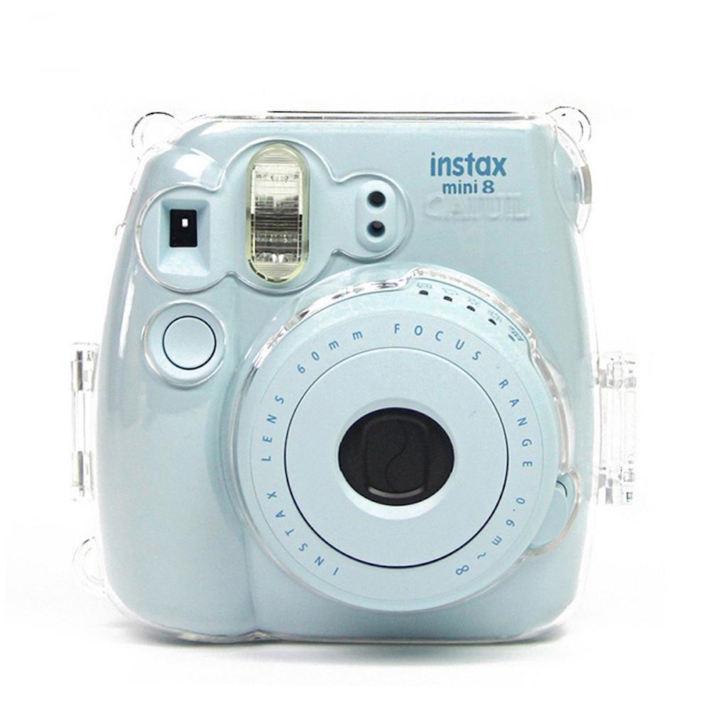 [Film Lab] Instax Mini 8/8+/9 Transparent Case Camera Protective Case with Strap CAA04