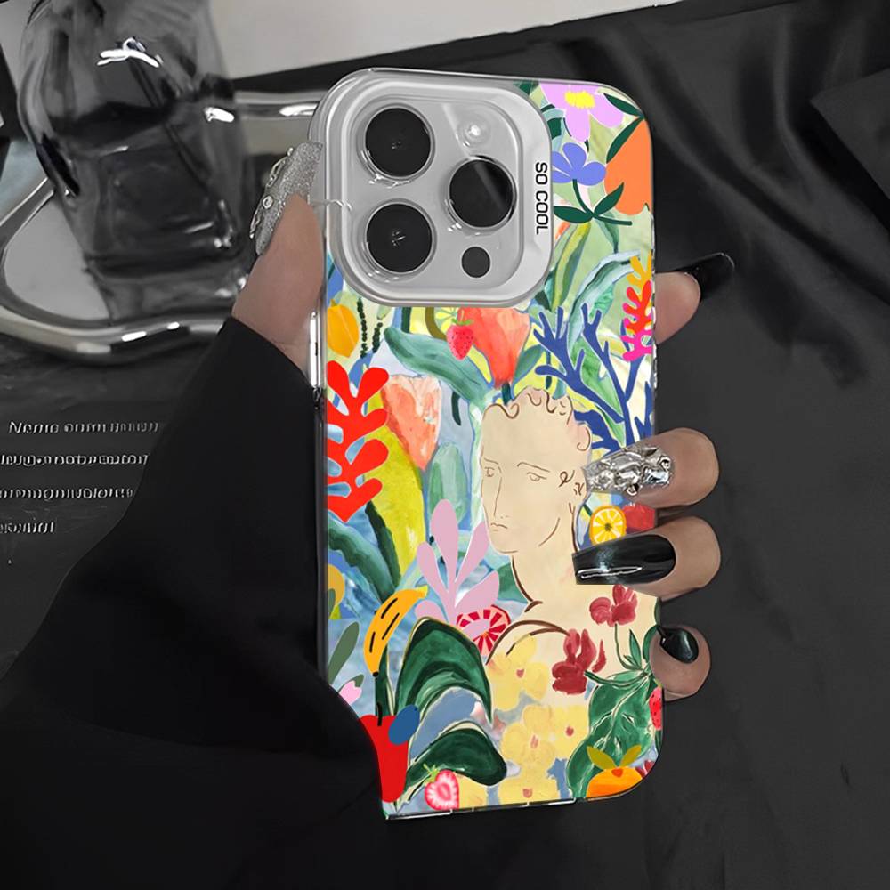 Забавный чехол для телефона с картиной Анри Матисса для iPhone 17 16 15 14 13 Pro 12 11 Pro Max PLUS Цветная задняя крышка