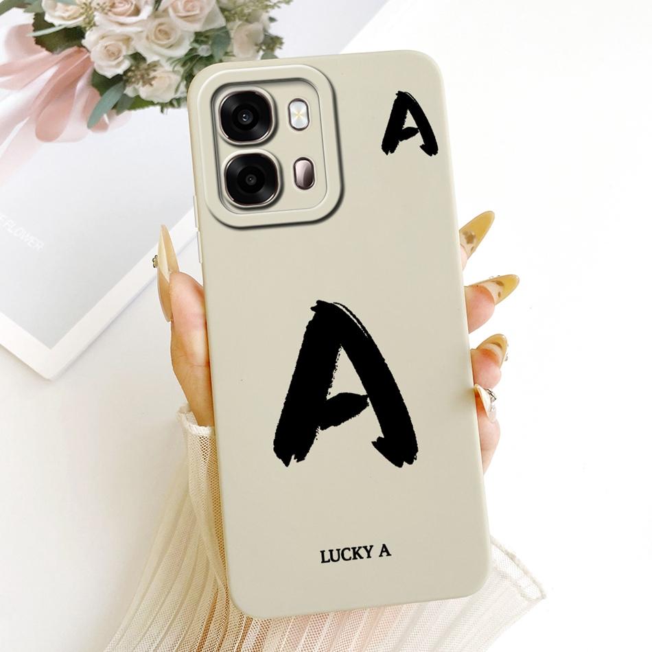 Чехол для телефона OPPO A6s CPH2789 со счастливой начальной буквой Для Oppo A6s 4G CPH2815 A 6S 5G Мягкие силиконовые противоударные чехлы Бамперы