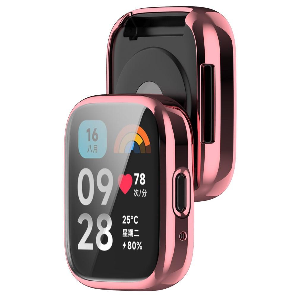 2in1 Case with Screen Protector for Xiaomi Redmi Watch 3 Active, Pink