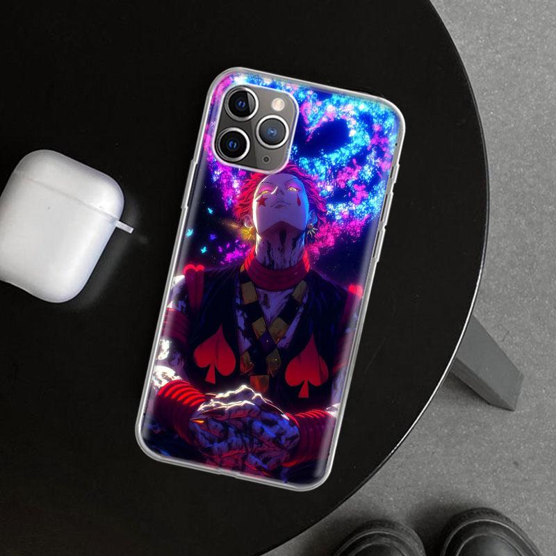 Чехол для телефона Huner X-Hunters Hisoka для iPhone 11 12 13 Mini 14 15 Plus 16 Pro Max 17 Air 7 8 + SE Арт Индивидуальный Fundas 11