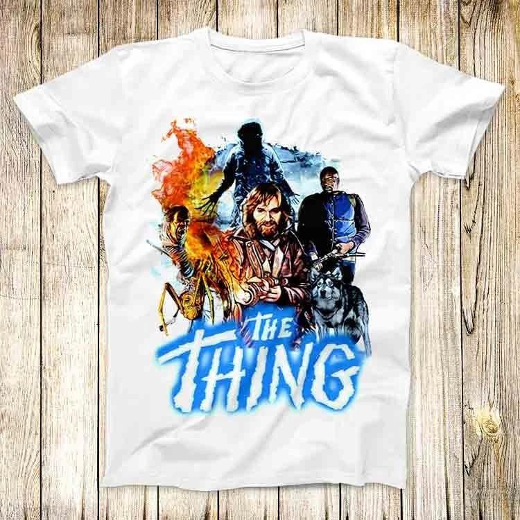 The Thing Cult Horror Poster Cotton T Shirt Full Size S-5XL